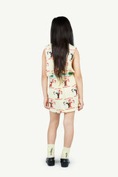 Soft Yellow Gazel Dress MODEL BACK