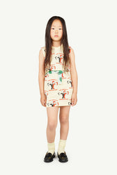 Soft Yellow Gazel Dress MODEL FRONT