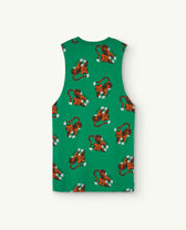 Green Gazel Dress PRODUCT BACK