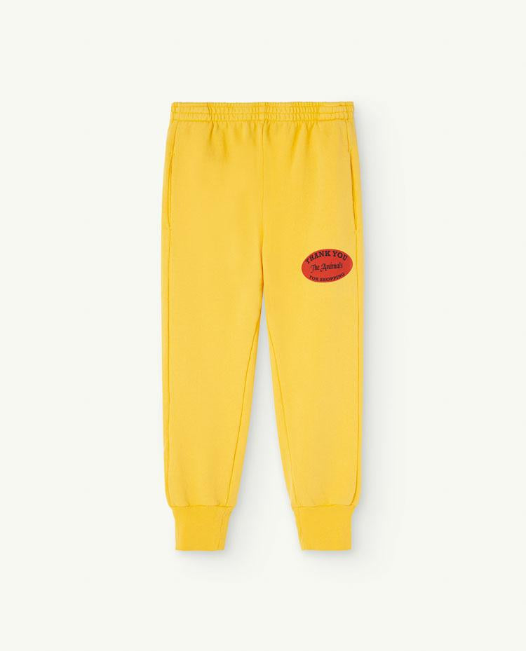 Yellow Panther Sweatpants COVER
