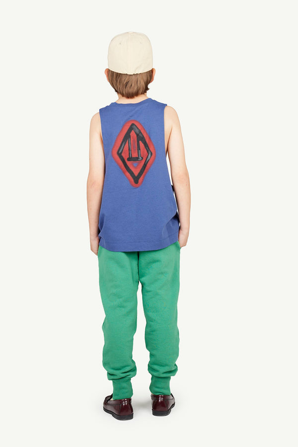 Green Panther Sweatpants MODEL BACK