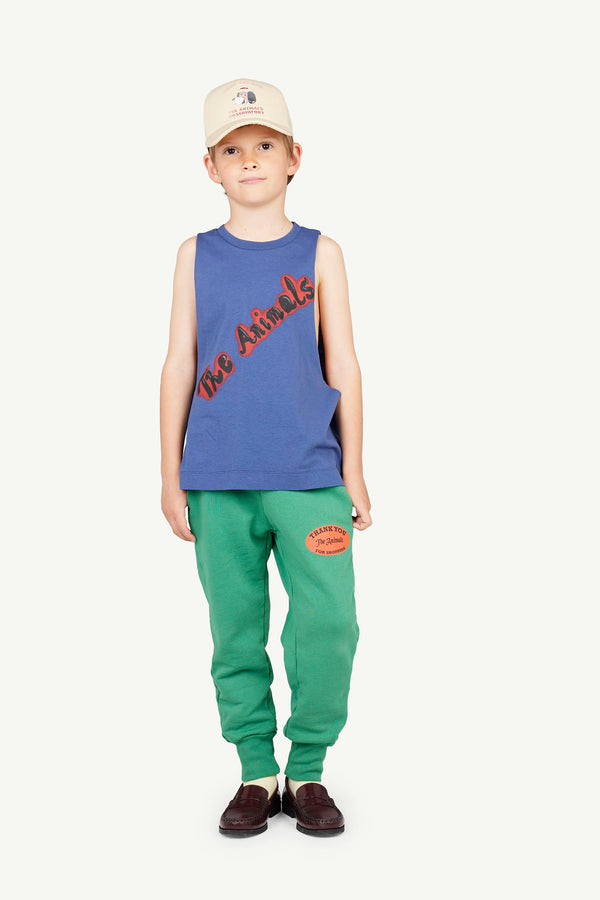 Green Panther Sweatpants MODEL FRONT