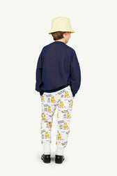 White Panther Sweatpants MODEL BACK
