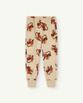 Beige Panther Sweatpants