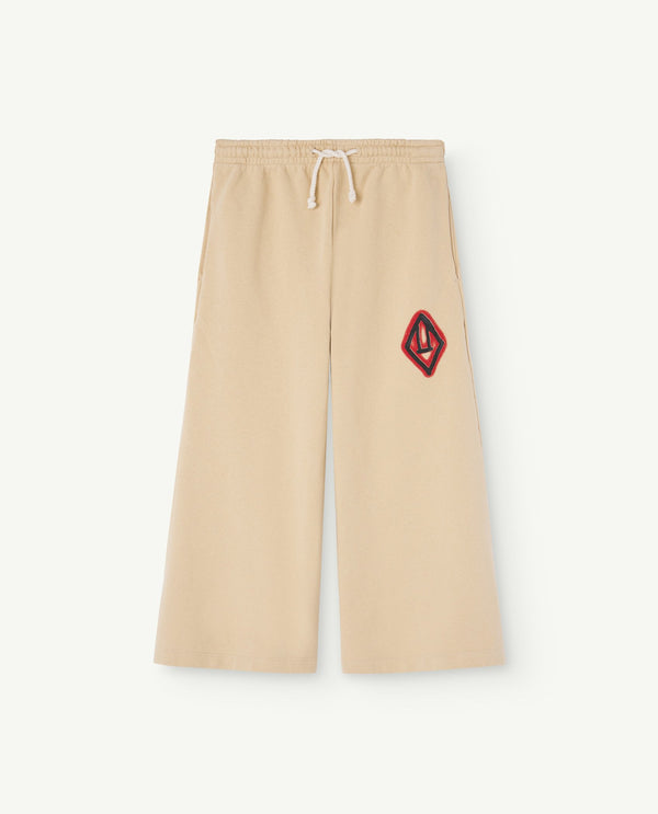 Beige Platypus Sweatpants PRODUCT FRONT