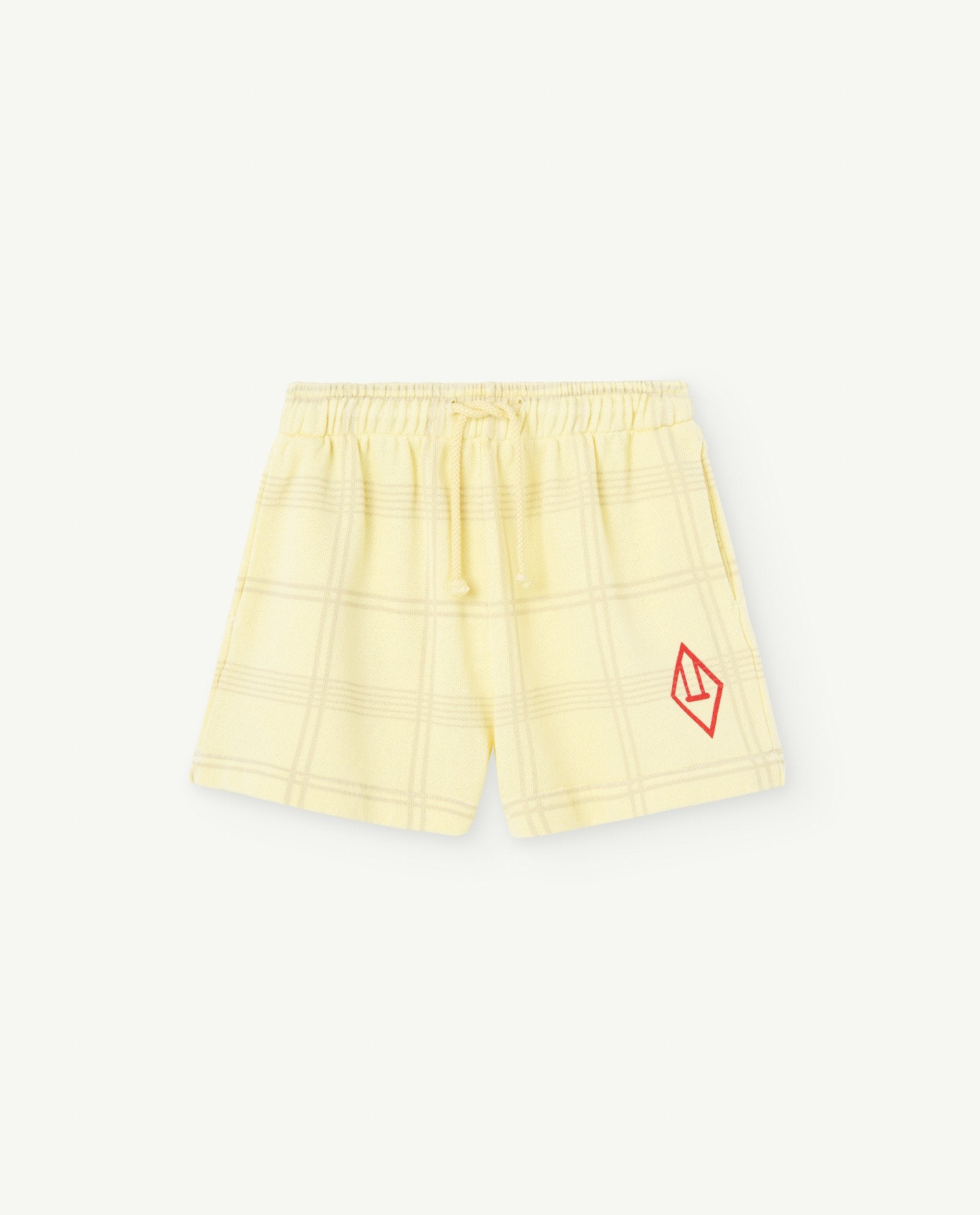 Soft Yellow Hedgehog Shorts PRODUCT FRONT