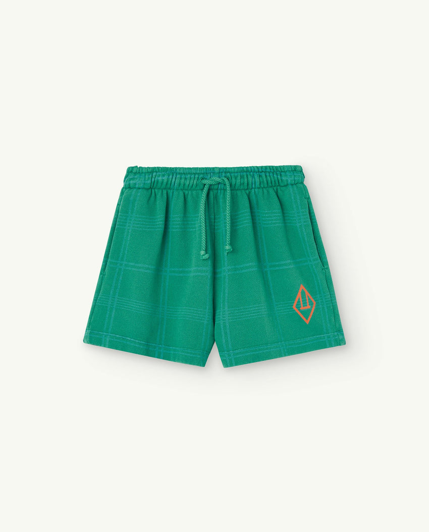 Green Hedgehog Shorts PRODUCT FRONT
