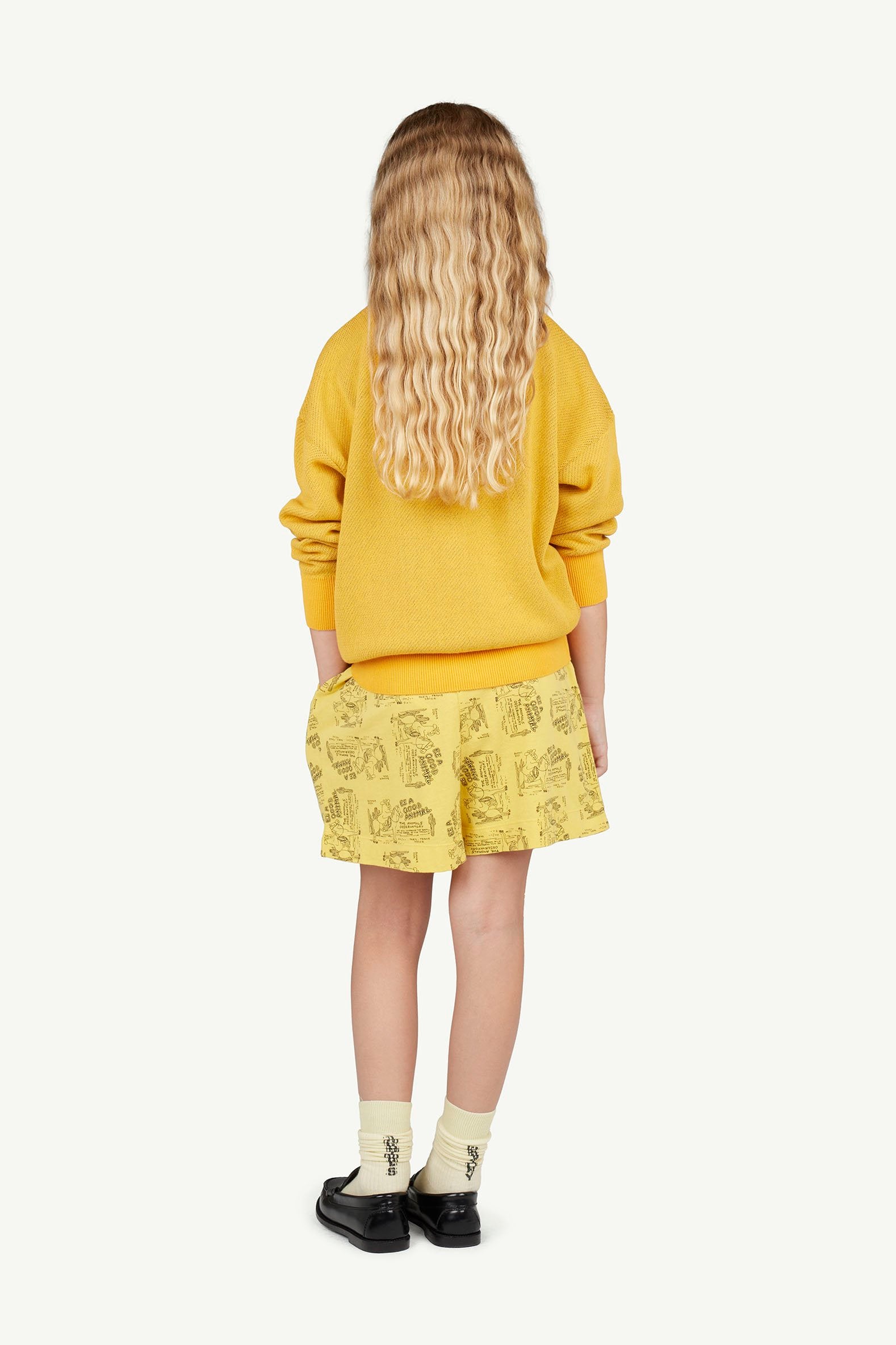 Yellow Mole Bermudas MODEL BACK