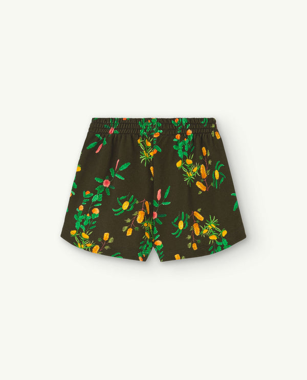 Deep Brown Gardener Shorts PRODUCT BACK
