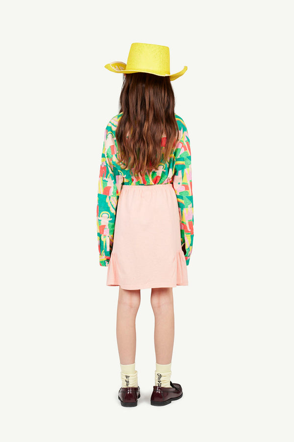 Pink Slug Skirt MODEL BACK