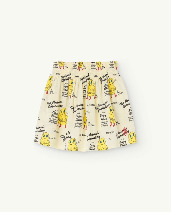 Soft Yellow Wombat Skirt PRODUCT FRONT