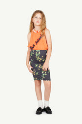 Deep Brown Anaconda Skirt MODEL FRONT