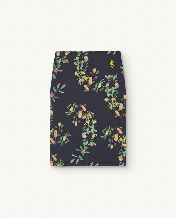 Deep Brown Anaconda Skirt PRODUCT FRONT