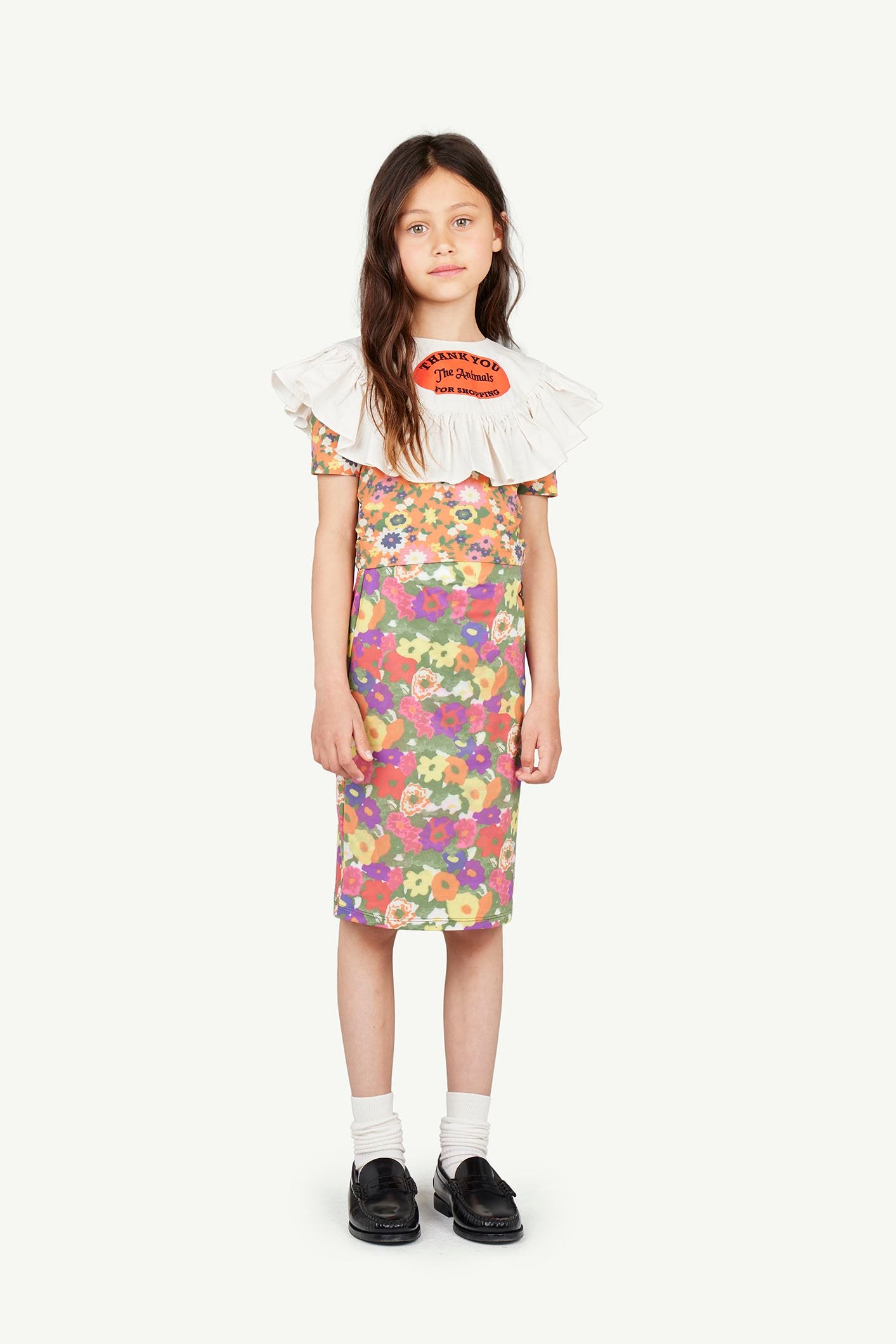 Multicolor Anaconda Skirt MODEL FRONT