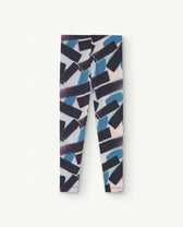 Blue Alligator Leggings PRODUCT BACK