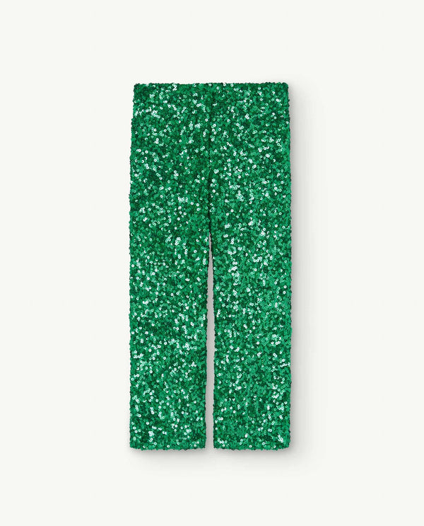 Green Sequins Robin Pants PRODUCT BACK