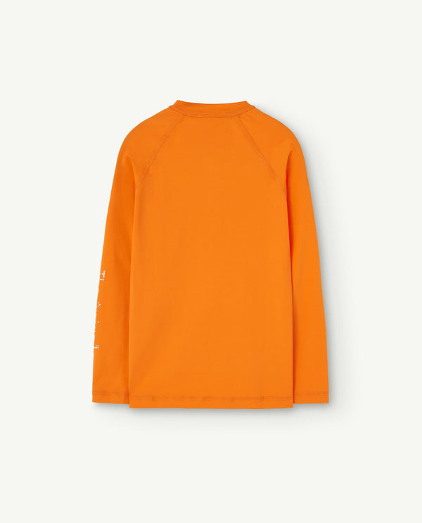 Orange Deer Rash Guard PRODUCT BACK