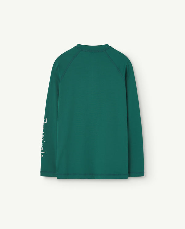 Green Deer Rash Guard PRODUCT BACK