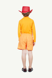 Orange Puppy Swim Shorts MODEL BACK