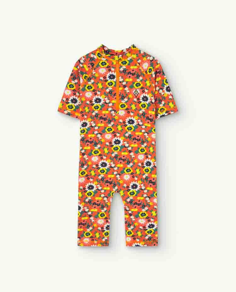 Orange Caterpillar Rash Guard Suit COVER