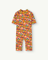Orange Caterpillar Rash Guard Suit PRODUCT FRONT