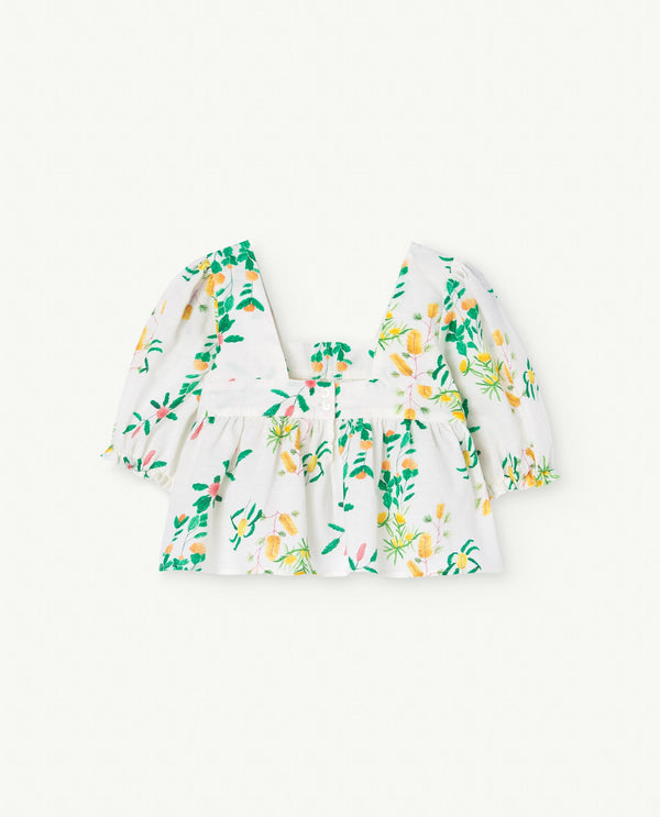White Mandrill Blouse PRODUCT BACK