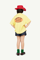 Yellow Kangaroo Short Sleeve Shirt MODEL BACK