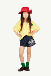 Yellow Kangaroo Short Sleeve Shirt MODEL FRONT
