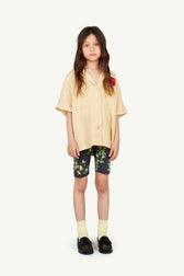 Beige Kangaroo Short Sleeve Shirt MODEL FRONT