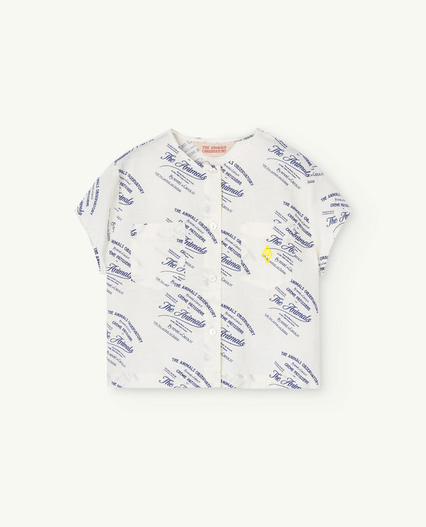White Baboon Short Sleeve Shirt PRODUCT FRONT