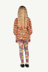 Orange Cuckoo Blouse MODEL BACK