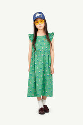 Green Otter Dress MODEL FRONT