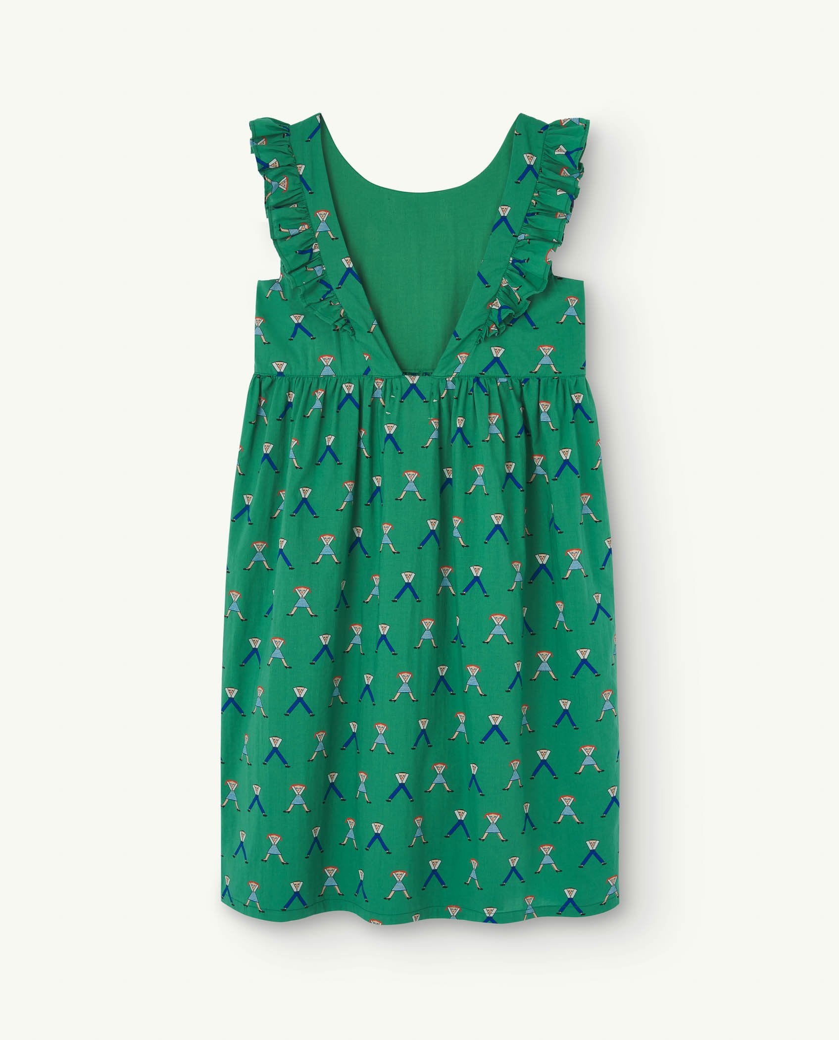 Green Otter Dress PRODUCT BACK