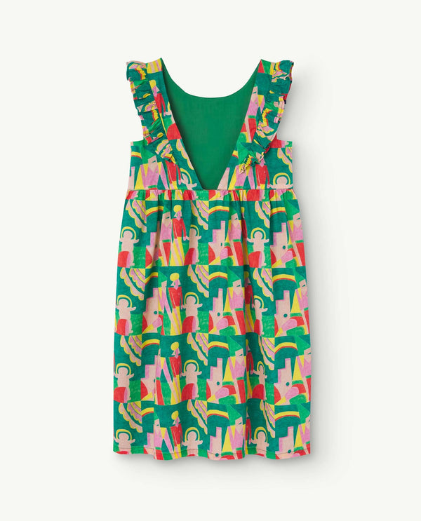 Flowers Otter Dress PRODUCT BACK