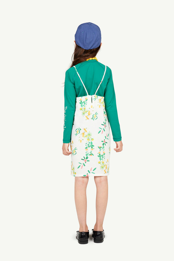 White Marten Dress MODEL BACK