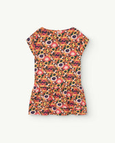Orange Hummingbird Dress PRODUCT BACK