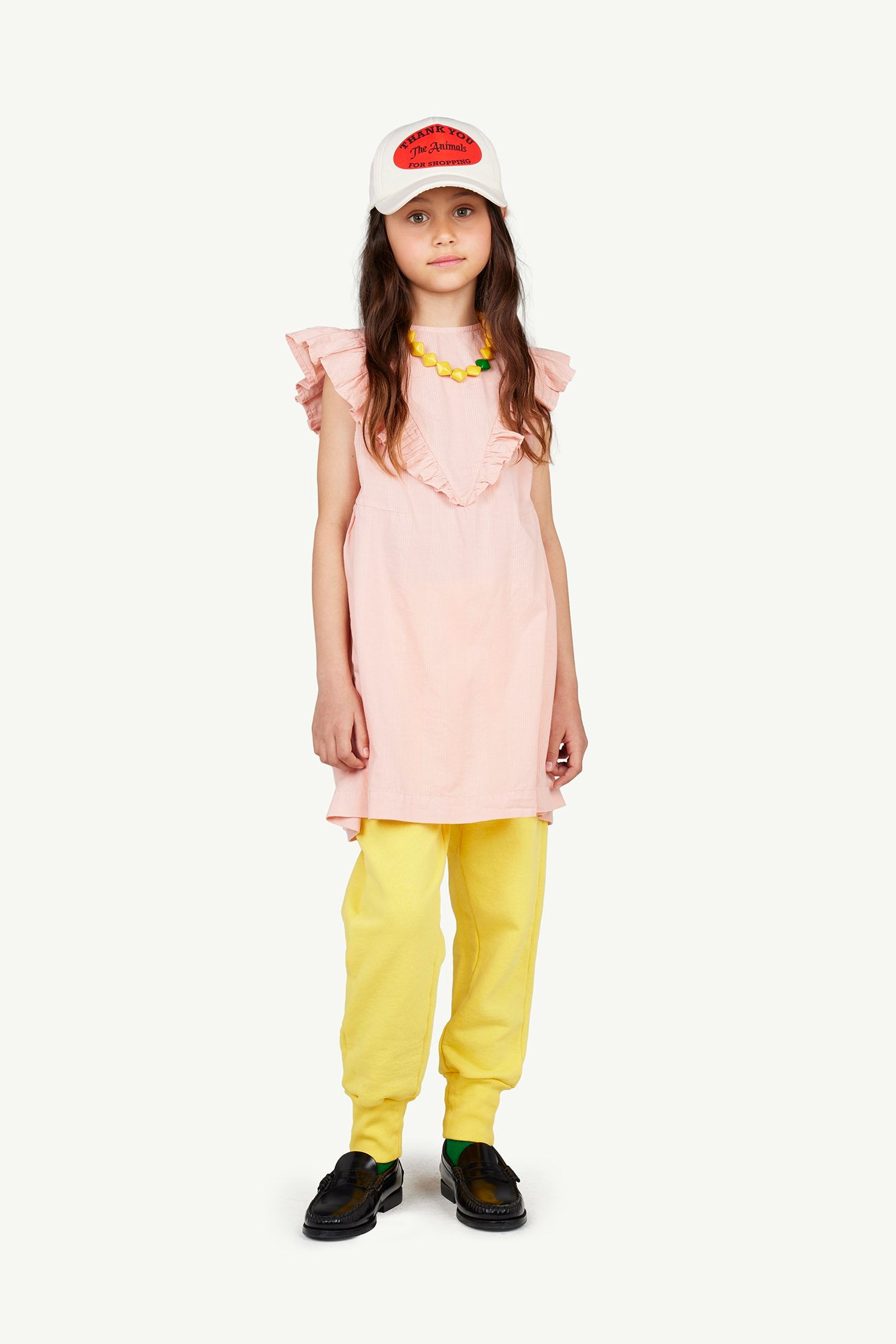 Pink Giraffe Dress MODEL FRONT