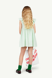 Turquoise Giraffe Dress MODEL BACK