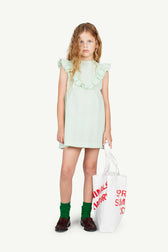 Turquoise Giraffe Dress MODEL FRONT
