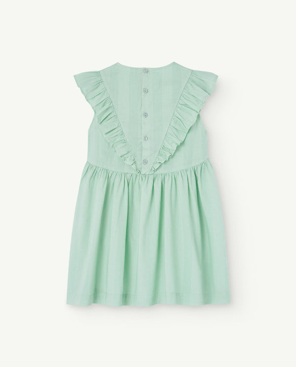 Turquoise Giraffe Dress PRODUCT BACK