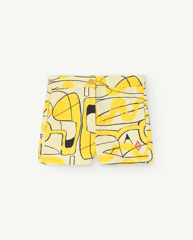 Soft Yellow Pig Shorts COVER
