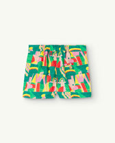 Green Pig Shorts PRODUCT BACK