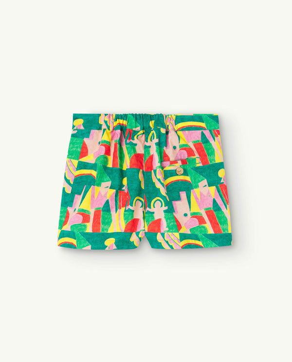 Green Pig Shorts PRODUCT BACK