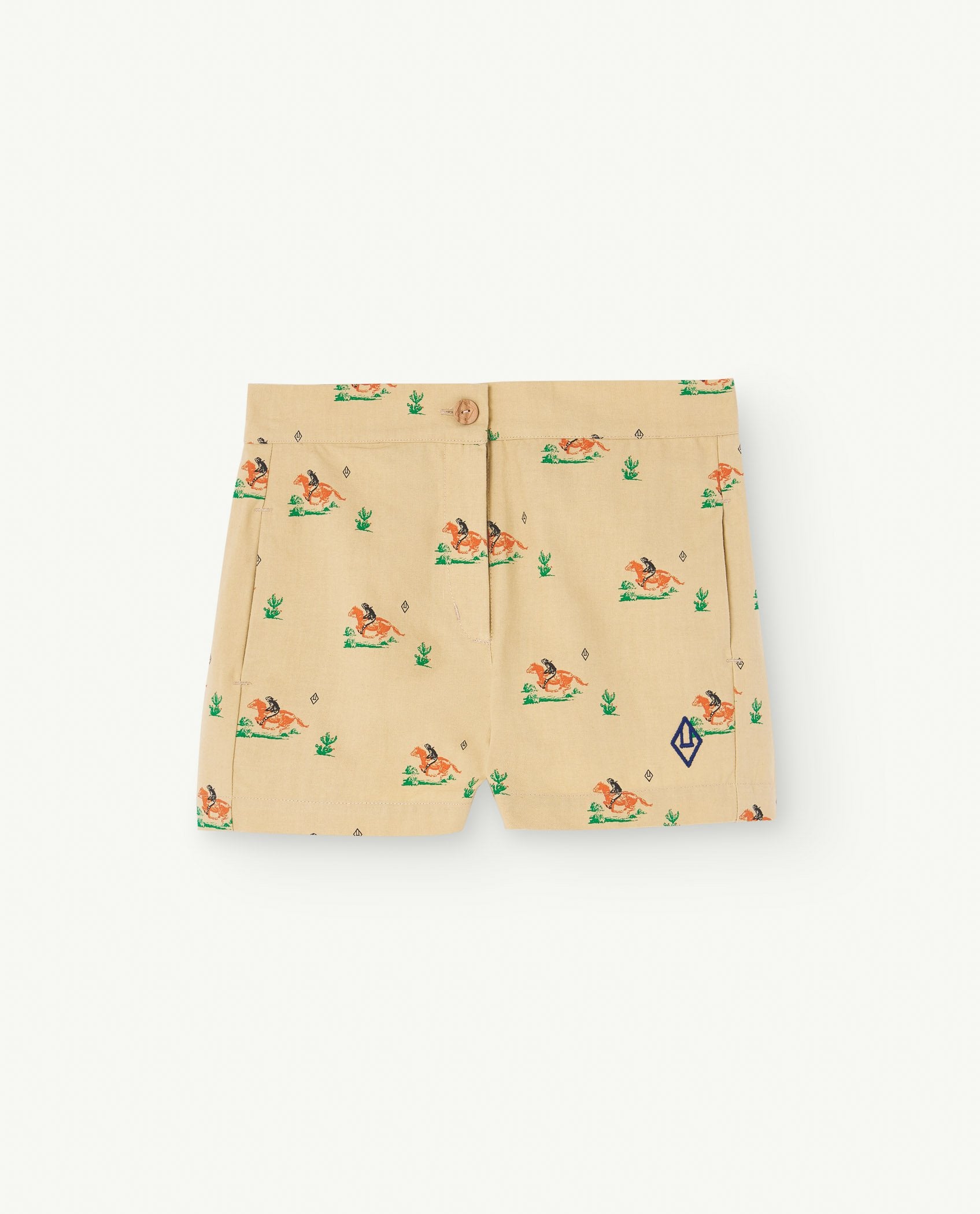 Beige Pig Shorts PRODUCT FRONT