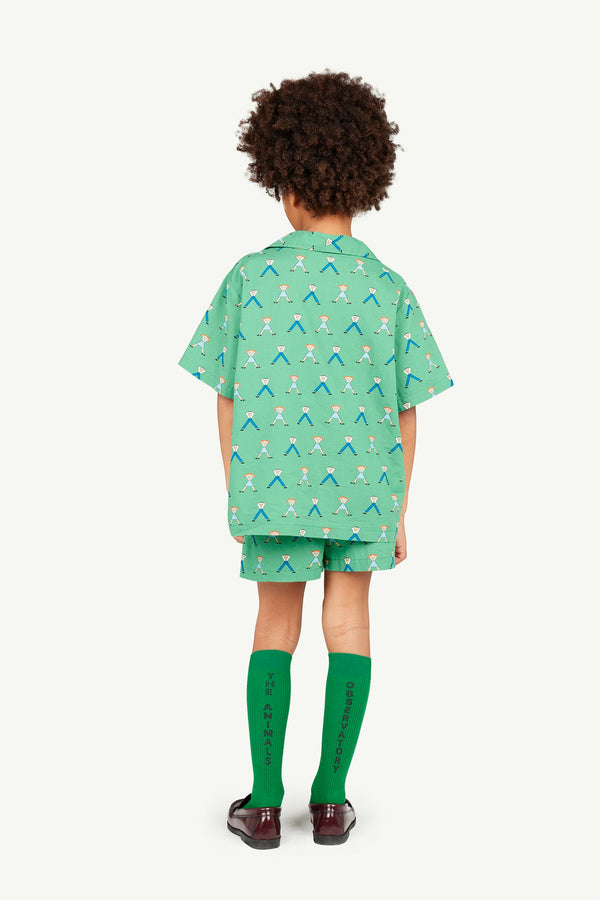 Green Bee Shorts MODEL BACK