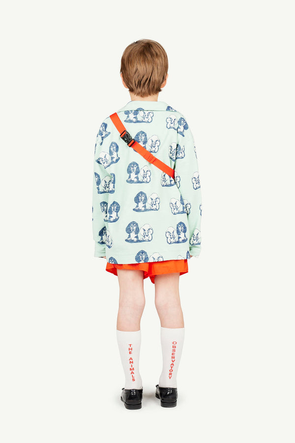 Orange Spider Shorts MODEL BACK
