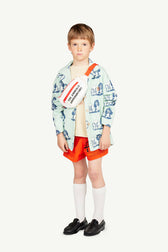 Orange Spider Shorts MODEL FRONT