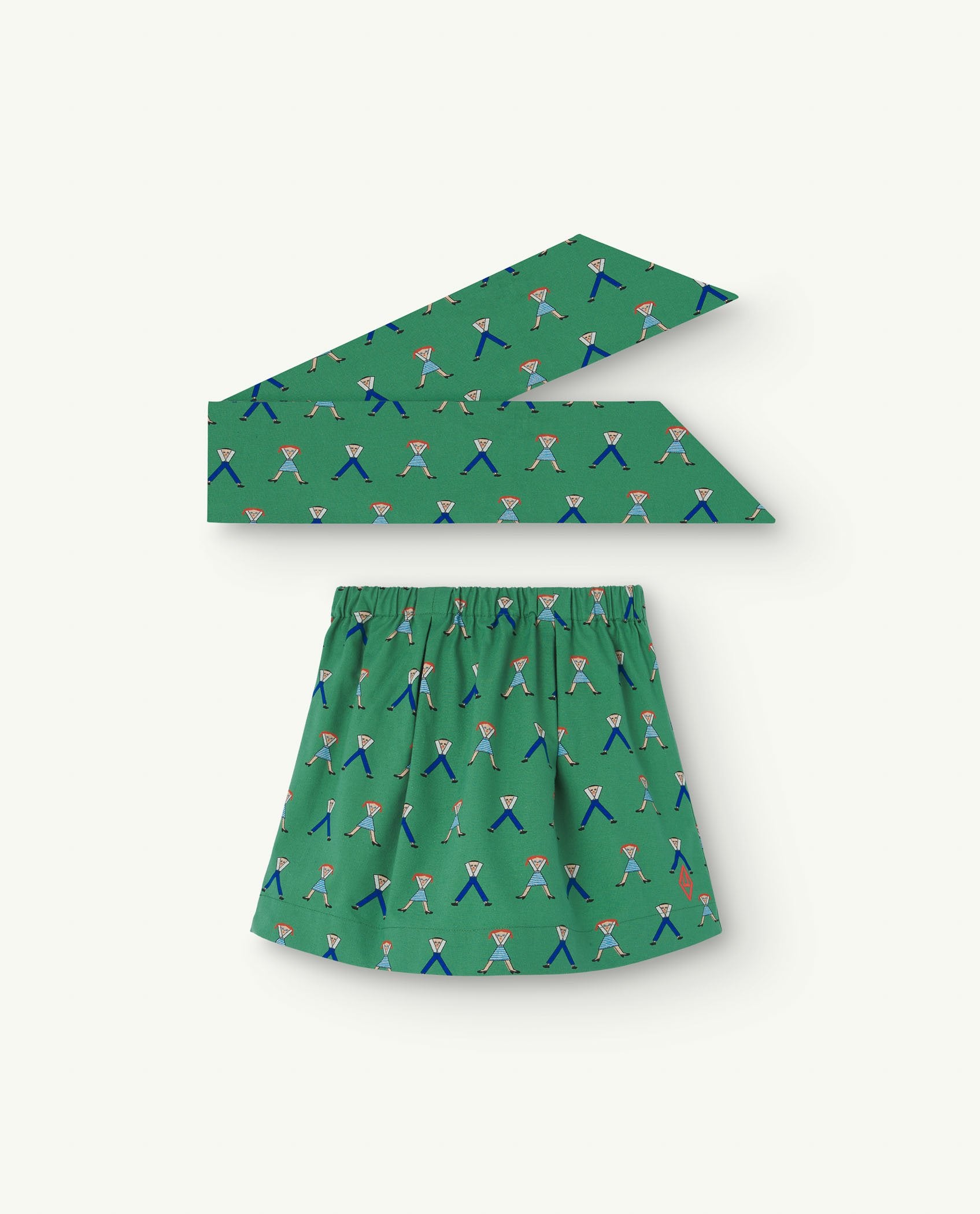 Green Swan Skirt PRODUCT SIDE