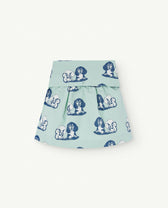 Turquoise Swan Skirt PRODUCT BACK