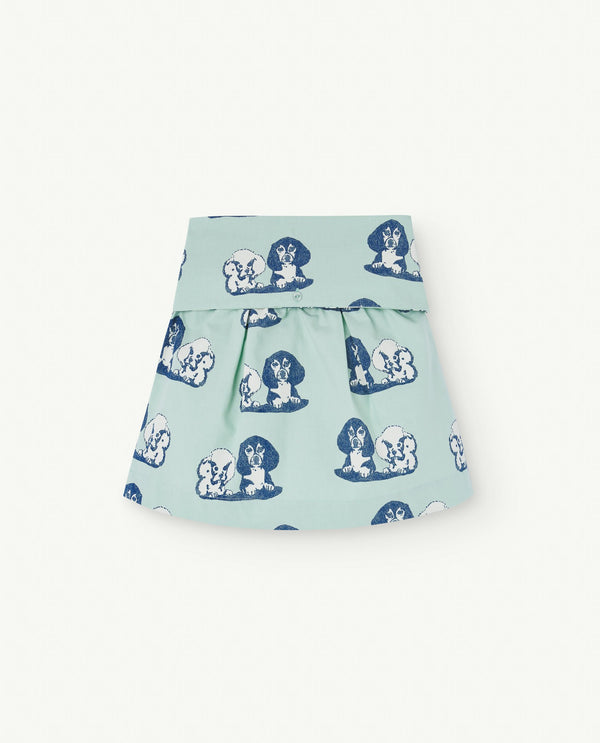 Turquoise Swan Skirt PRODUCT BACK